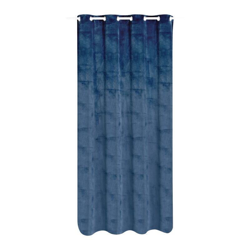 Rideau OKHA coloris bleu nuit 140 x 260 cm