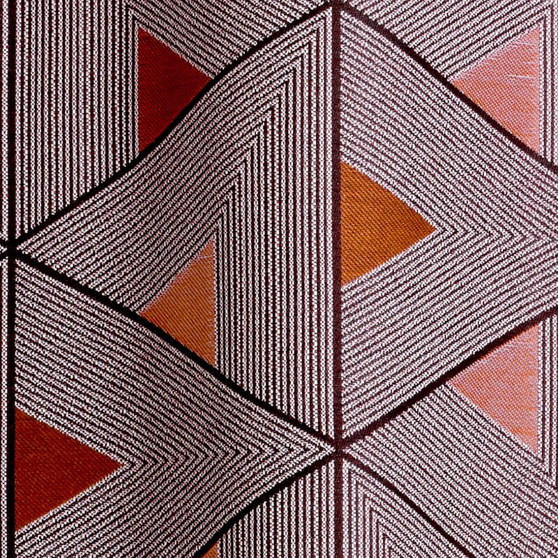 Rideau LIVING coloris terracotta 140 x 260 cm