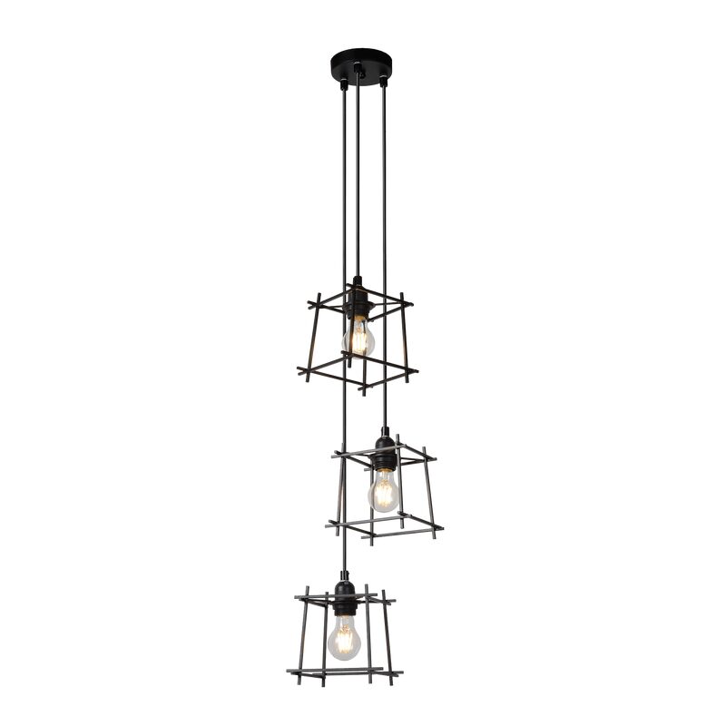 Suspension EDGAR coloris noir 147 x 28 cm