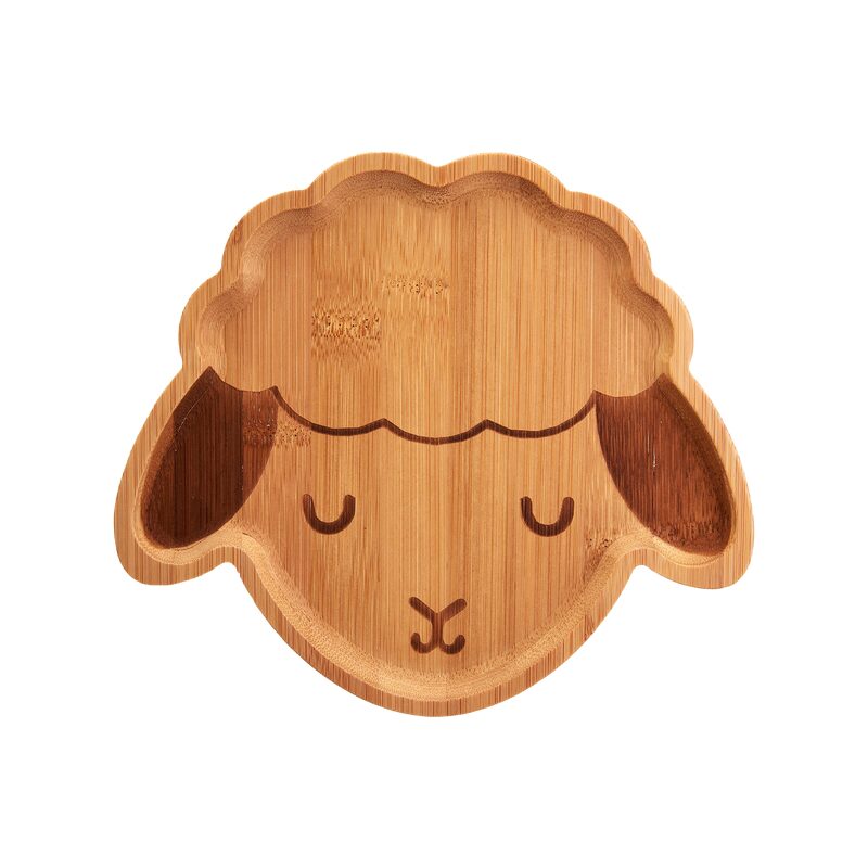 Assiette BEA coloris bois clair