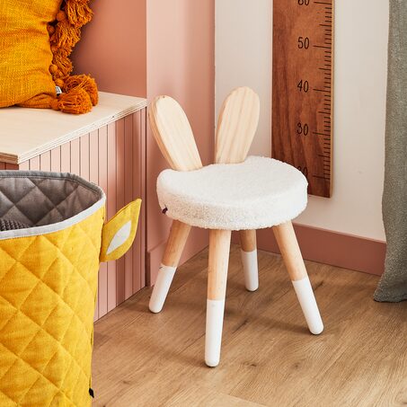 Fauteuil pour enfant THELMA coloris blanc cassé