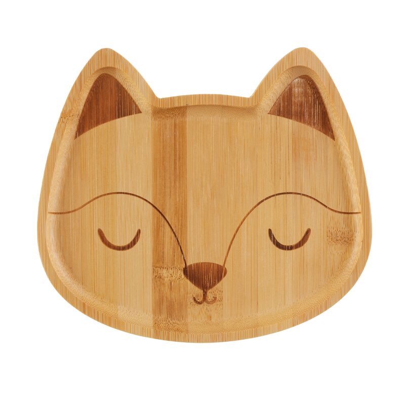 Assiette WOODLAND coloris bois clair