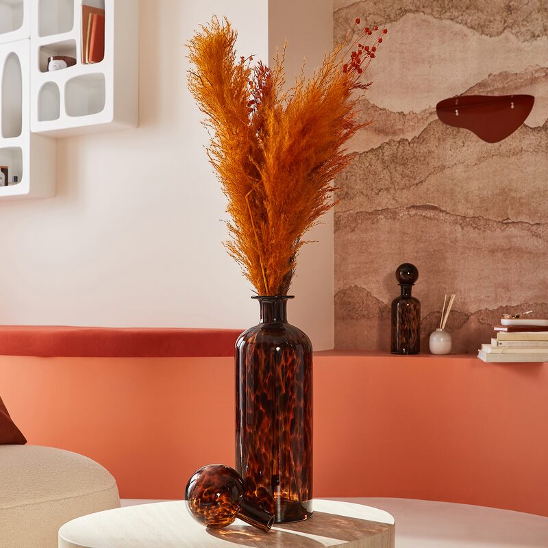 Bouteille décorative ROMA coloris noir marron