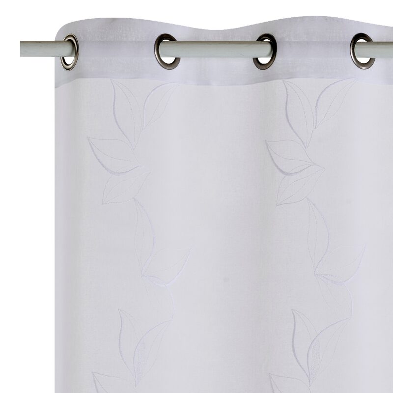 Voilage MAEVA coloris blanc 140 x 240 cm
