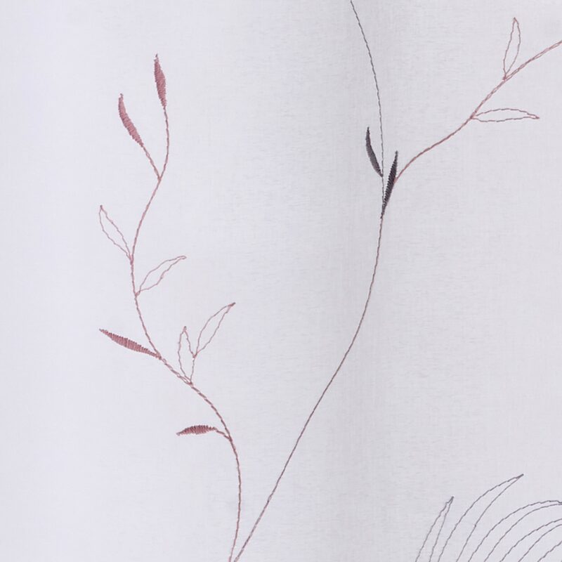 Voilage DARNIA coloris rose pâle 140 x 240 cm