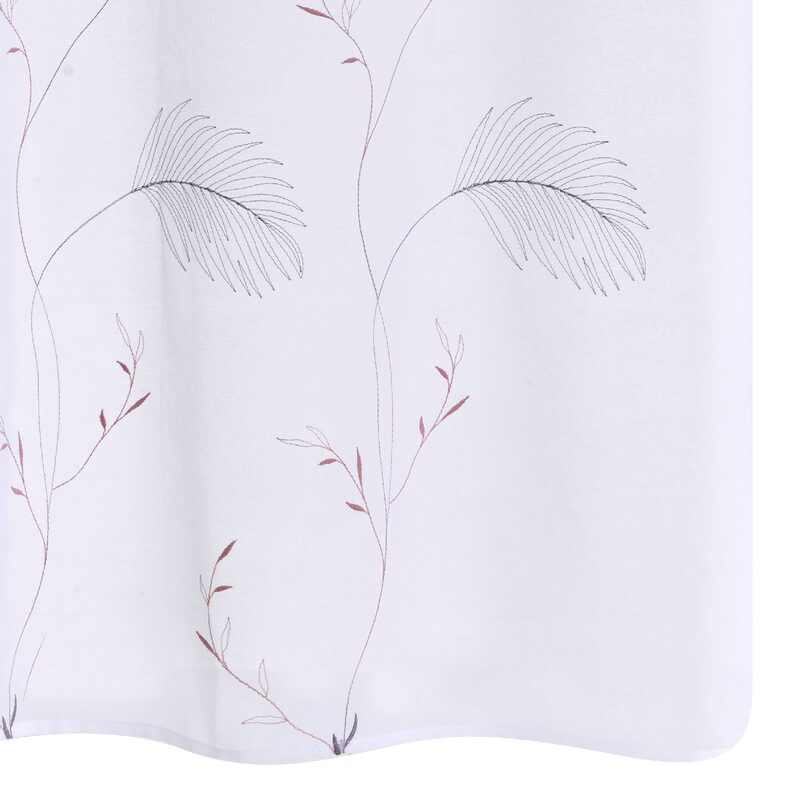 Voilage DARNIA coloris rose pâle 140 x 240 cm