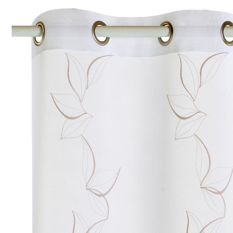Voilage MAEVA coloris beige 140 x 240 cm