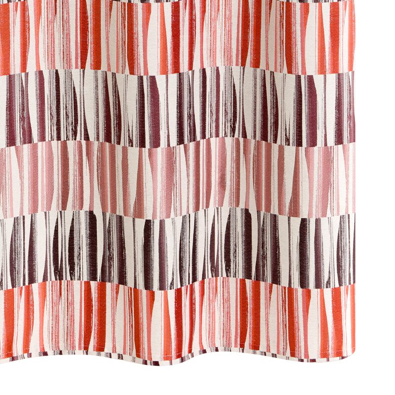 Rideau KILAWI coloris terracotta 140 x 260 cm