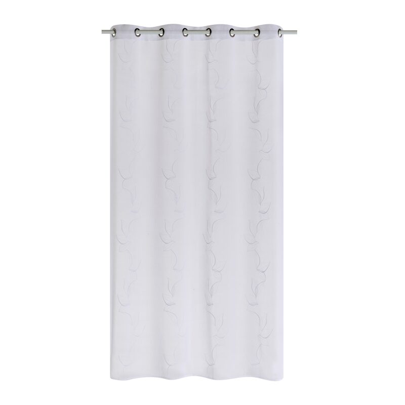Voilage MAEVA coloris blanc 140 x 240 cm