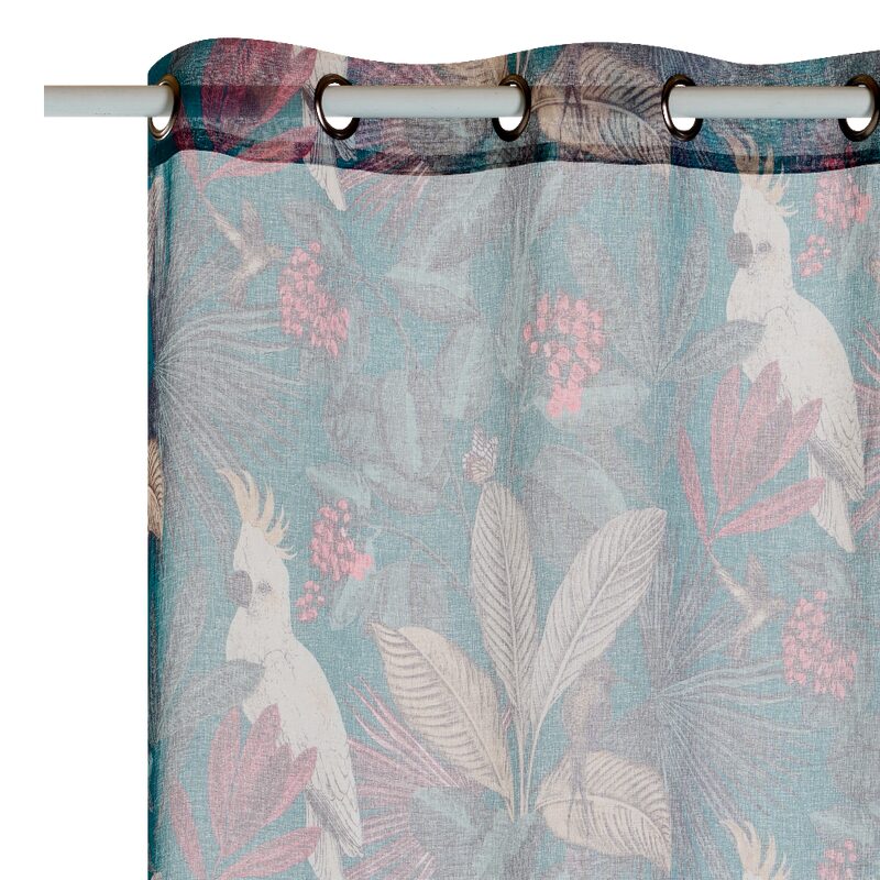 Voilage WAYAGA coloris vert 140 x 250 cm