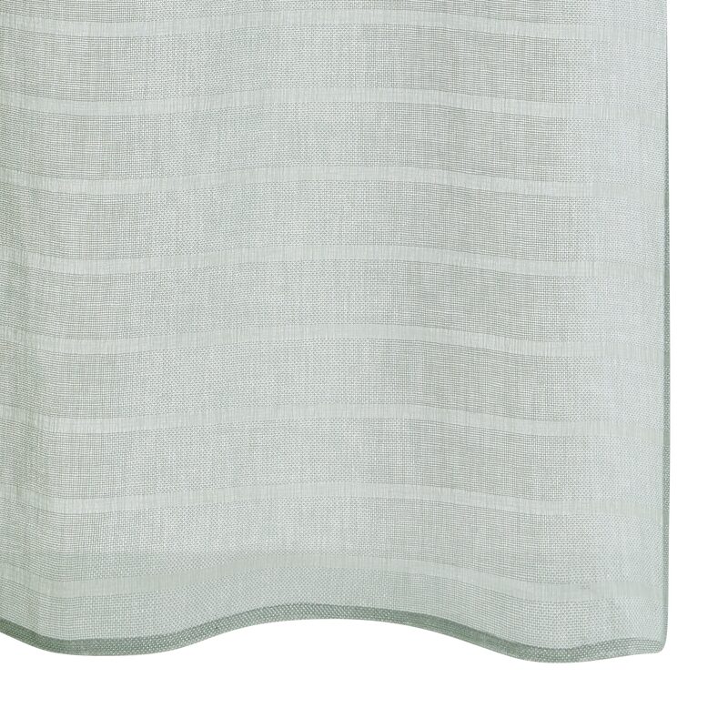 Voilage LIZEA coloris bleu menthol 140 x 240 cm