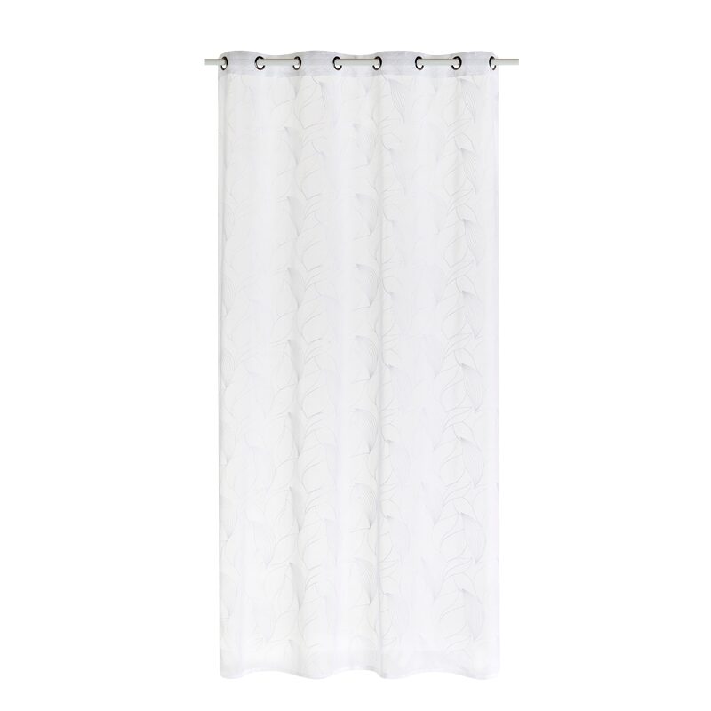 Voilage ALOHA coloris blanc 140 x 250 cm