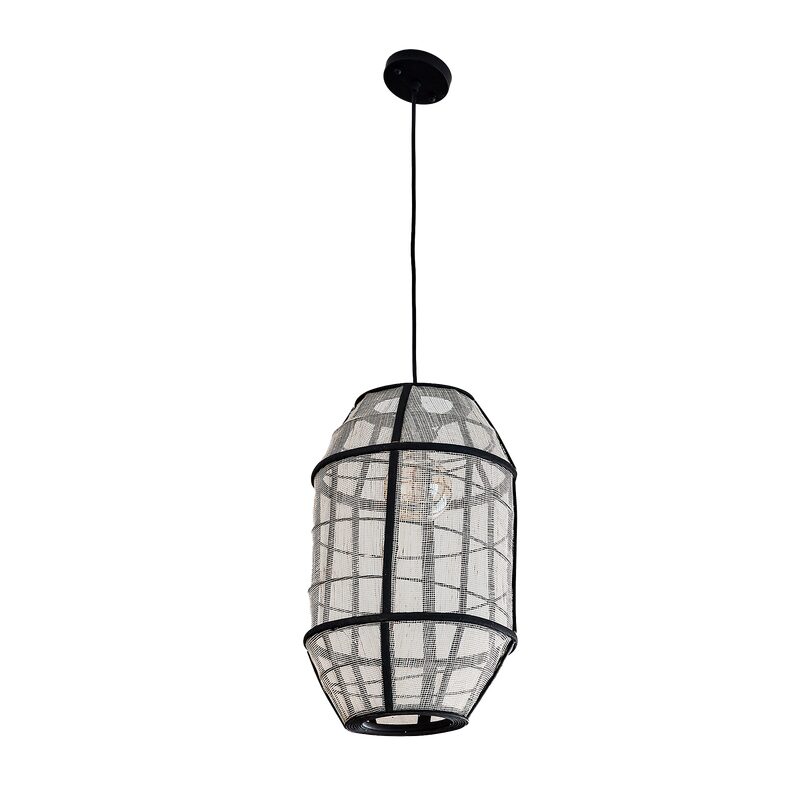 Suspension PELLA coloris blanc cassé 45,5 x 29 cm