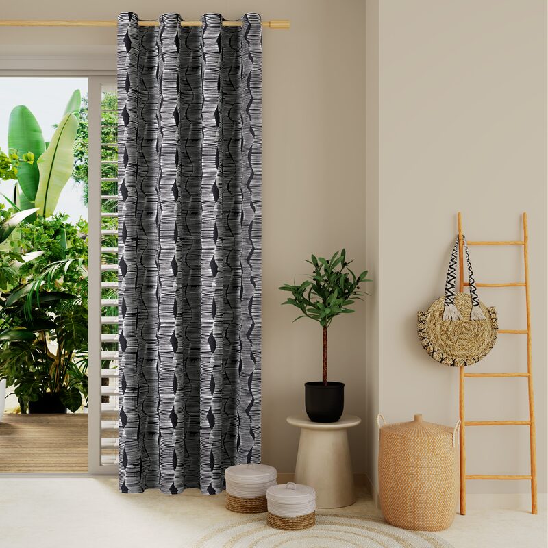 Rideau TOGO coloris noir 140 x 260 cm