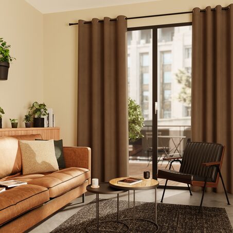 Rideau VELVET coloris chamois 140 x 260 cm