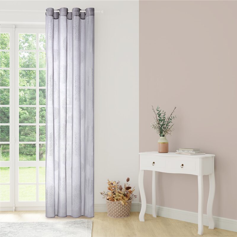 Voilage ESSENTIEL coloris gris 140 x 240 cm