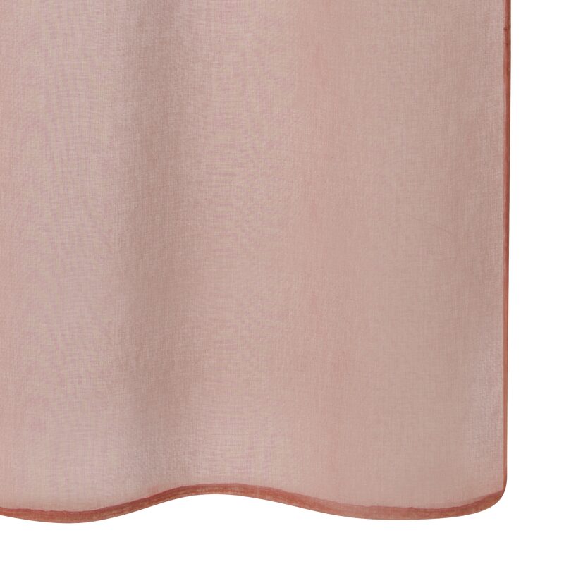 Voilage COLORS coloris rose des sables 140 x 260 cm
