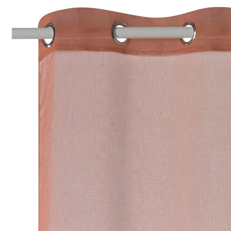 Voilage COLORS coloris rose des sables 140 x 260 cm