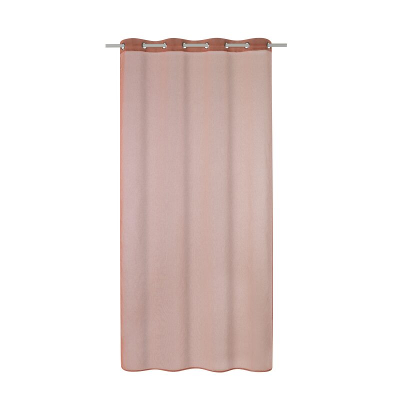 Voilage COLORS coloris rose des sables 140 x 260 cm
