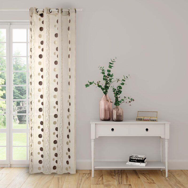 Voilage TRAMONTANE coloris sable beige 140 x 240 cm