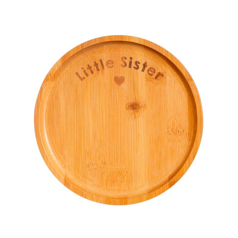 Assiette LITTLE SISTER coloris bois clair
