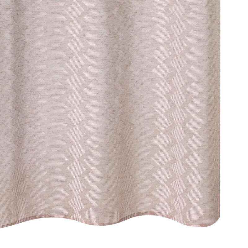 Voilage GHARDAIA coloris beige rosé 140 x 240 cm