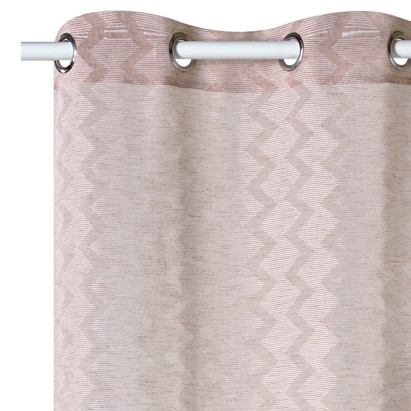 Voilage GHARDAIA coloris beige rosé 140 x 240 cm