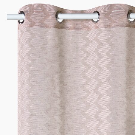 Voilage GHARDAIA coloris beige rosé 140 x 240 cm