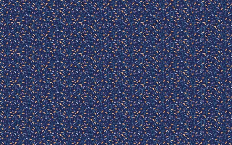 Papier peint intissé FIONA coloris bleu nuit