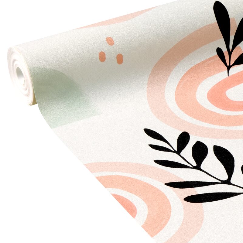 Papier peint intissé MACHA coloris terracotta poudré