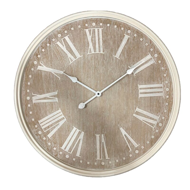 Horloge en bois CHARMILLE coloris brun