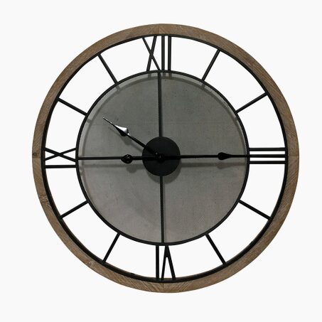 4MURS Horloge en métal COURCHEVEL coloris brun et noir