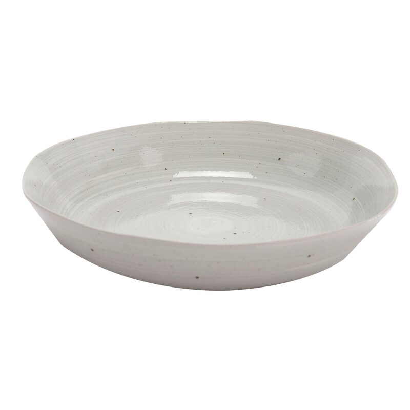 Assiette creuse ALBANE coloris gris