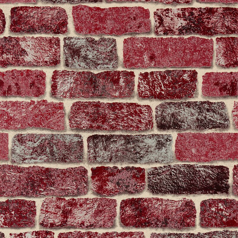 Papier peint intissé ATLANTA coloris lie de vin
