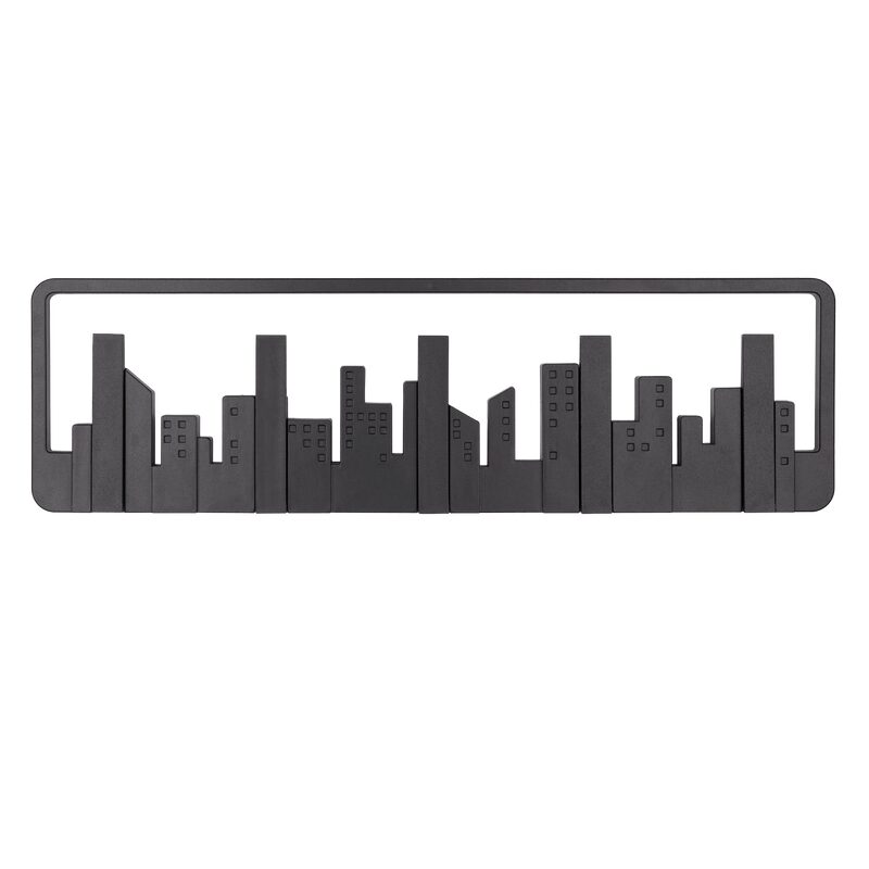 Patère URBAN SKYLINE coloris noir