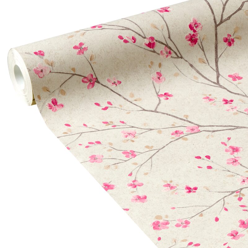 Papier peint intissé TOKYO BLOSSOM X METROPOLITAN STORIES coloris écru
