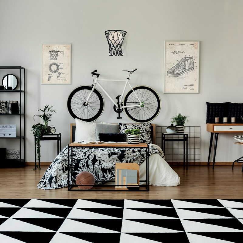 Applique BASKETBALL coloris noir 57 x 30 cm