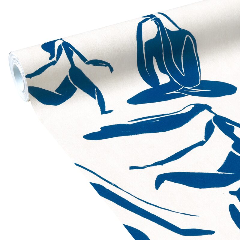 Papier peint intissé MEDINA coloris lapis lazuli