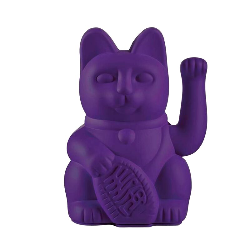 Figurine LUCKY CAT coloris purple