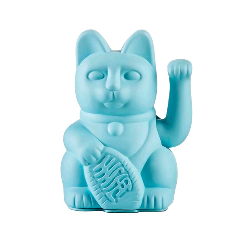 Figurine LUCKY CAT coloris light blue