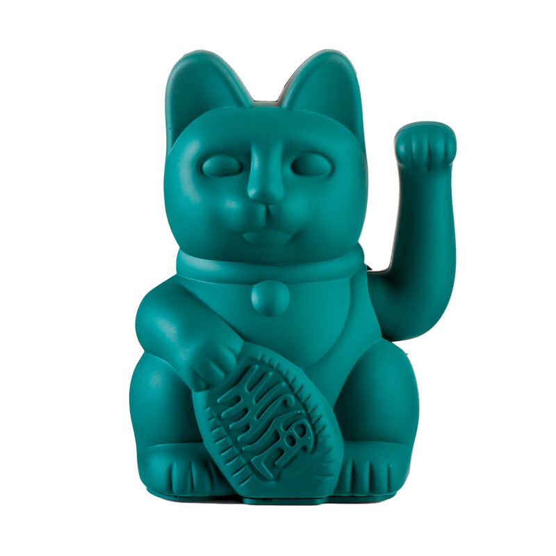 Figurine LUCKY CAT coloris deep green