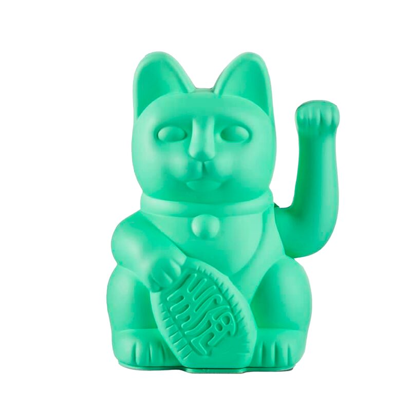 Figurine LUCKY CAT coloris mint
