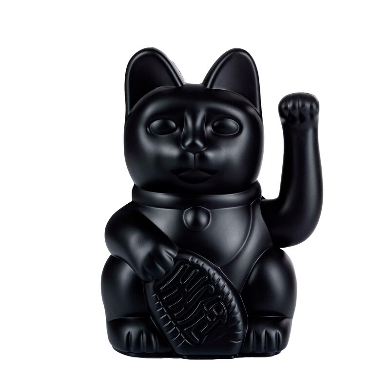 Figurine LUCKY CAT coloris noir
