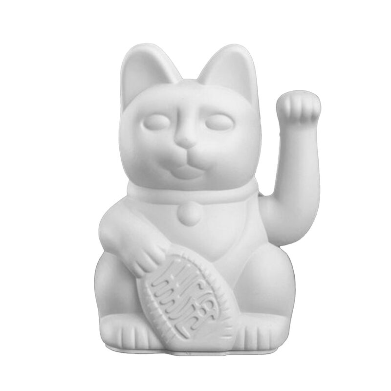 Figurine LUCKY CAT coloris blanc