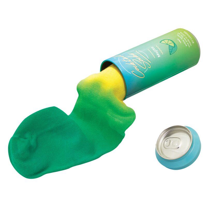 Chaussettes MOJITO coloris vert et jaune