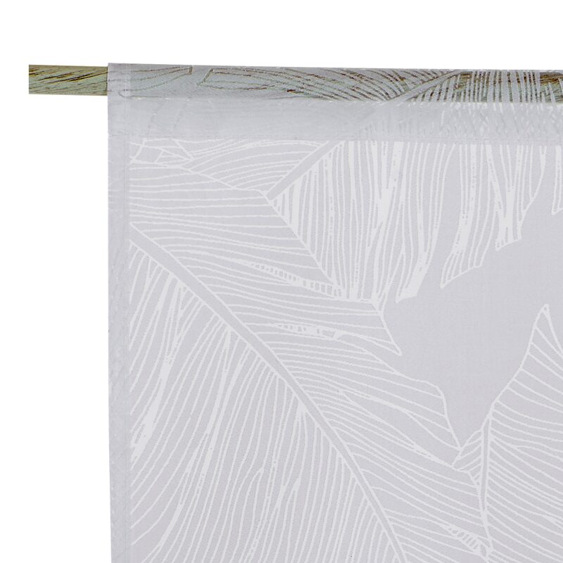 Vitrage BRAHA coloris blanc 60 x 120 cm