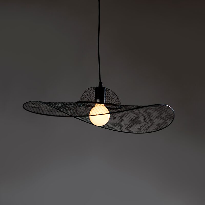 Suspension MADISON coloris noir 16 x 60 cm
