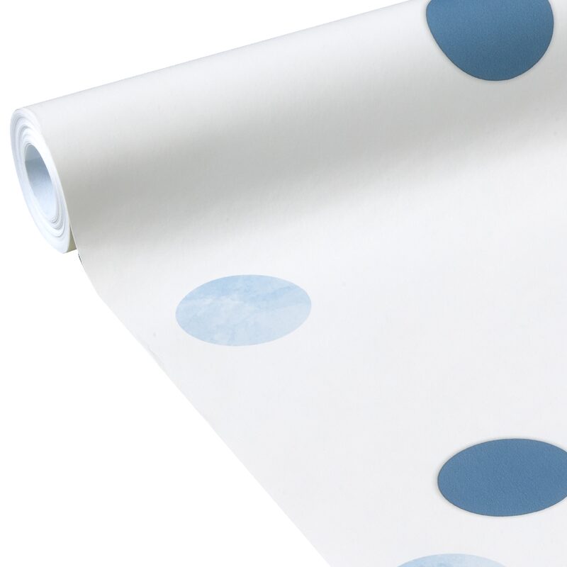 Papier peint intissé HAPPILY coloris bleu jeans
