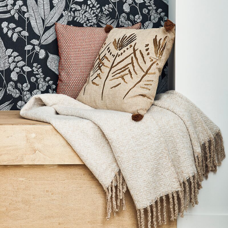 Plaid FREJA coloris beige
