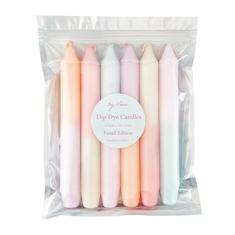 Bougie PASTELL SET coloris multicolore